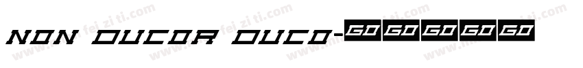 Non ducor duco字体转换
